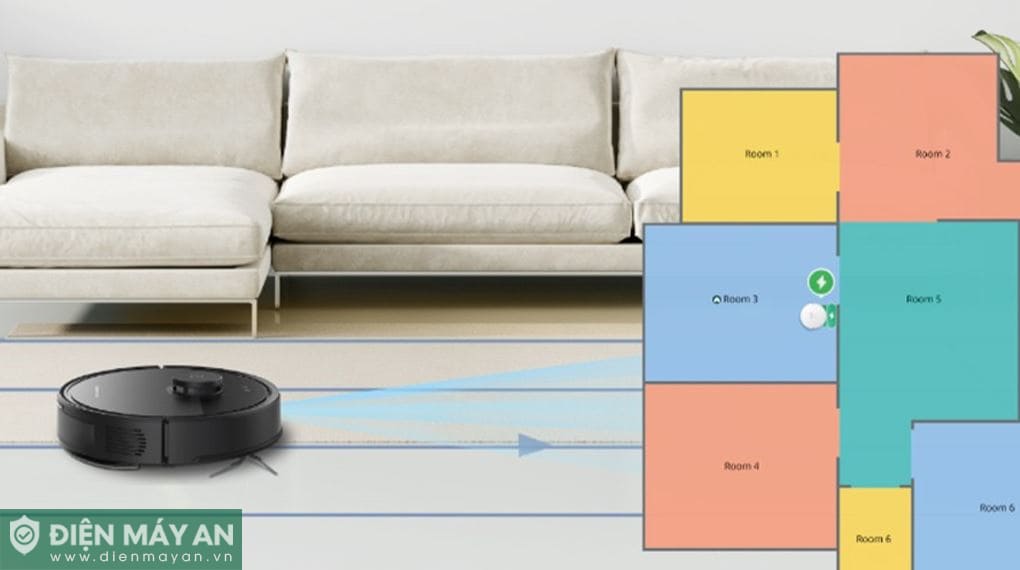 Robot hút bụi lau nhà Roborock Q7TF - Đen
